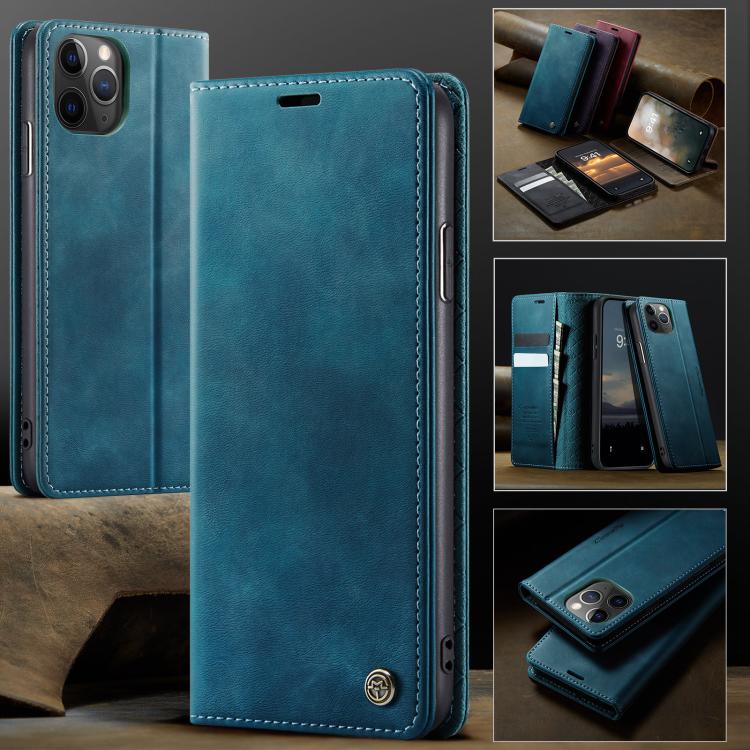 For iPhone 11 Pro CaseMe 033 Calf Leather Lining Microfibre RFID Blocking Phone Case