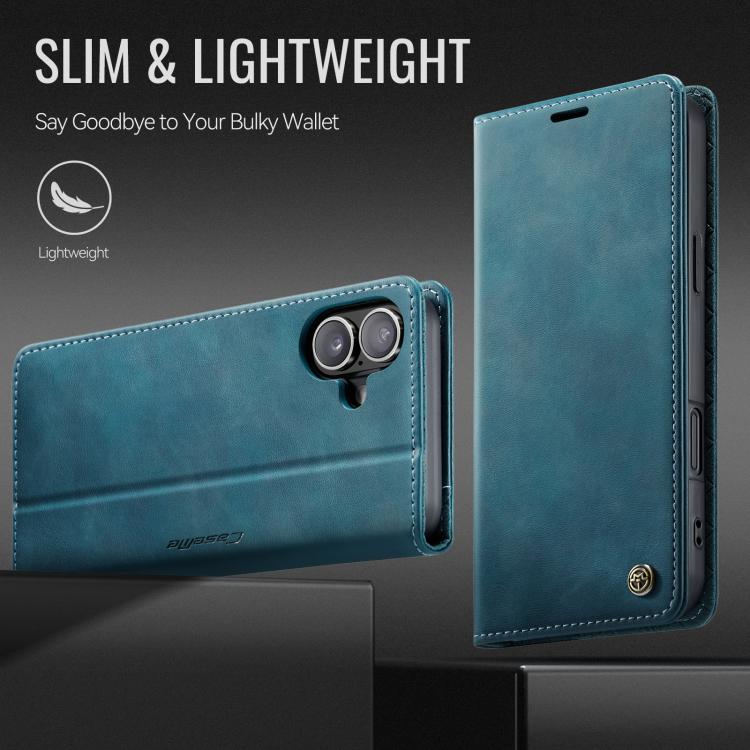 For iPhone 17 CaseMe 033 Calf Leather Lining Microfibre RFID Blocking Phone Case