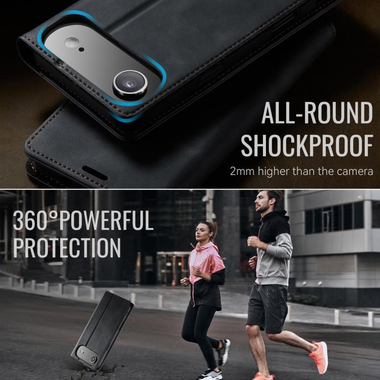 For iPhone Air CaseMe 033 Calf Leather Lining Microfibre RFID Blocking Phone Case