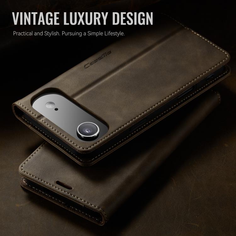 For iPhone Air CaseMe 033 Calf Leather Lining Microfibre RFID Blocking Phone Case
