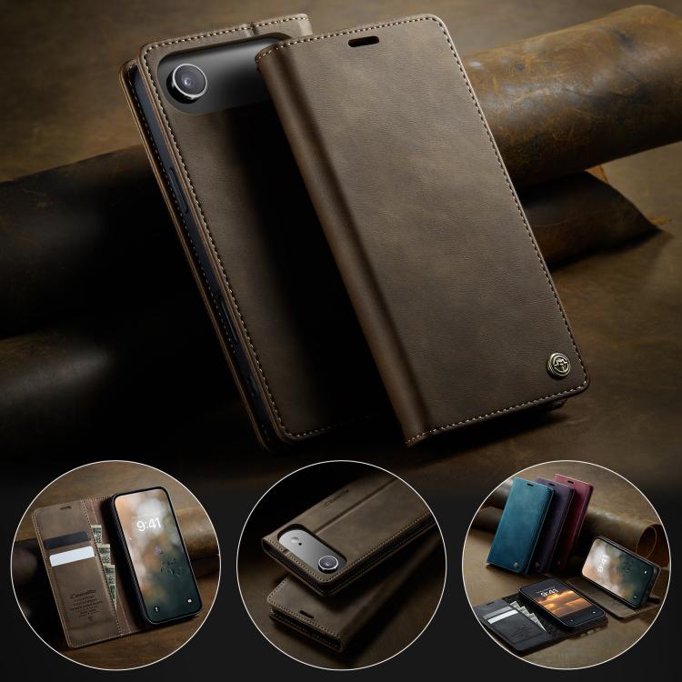 For iPhone Air CaseMe 033 Calf Leather Lining Microfibre RFID Blocking Phone Case