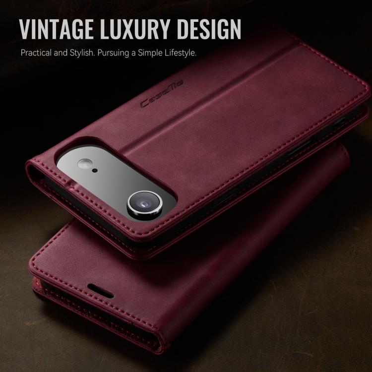 For iPhone Air CaseMe 033 Calf Leather Lining Microfibre RFID Blocking Phone Case
