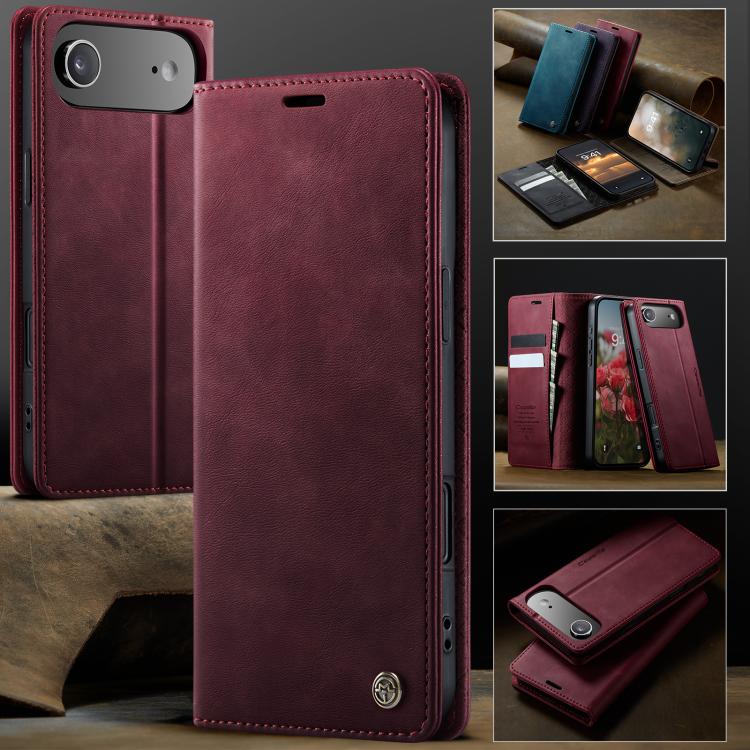 For iPhone Air CaseMe 033 Calf Leather Lining Microfibre RFID Blocking Phone Case