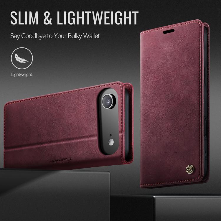 For iPhone Air CaseMe 033 Calf Leather Lining Microfibre RFID Blocking Phone Case