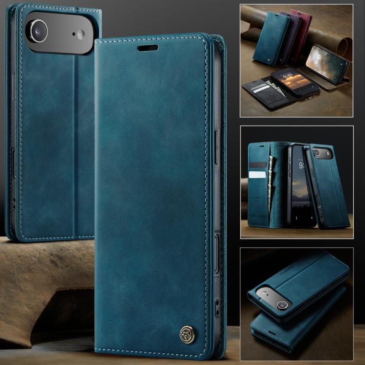 For iPhone Air CaseMe 033 Calf Leather Lining Microfibre RFID Blocking Phone Case