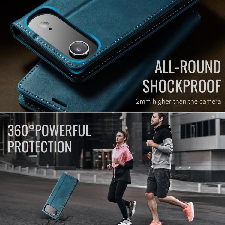 For iPhone Air CaseMe 033 Calf Leather Lining Microfibre RFID Blocking Phone Case