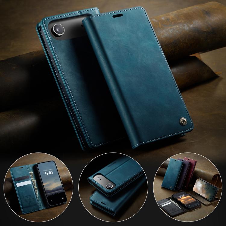For iPhone Air CaseMe 033 Calf Leather Lining Microfibre RFID Blocking Phone Case
