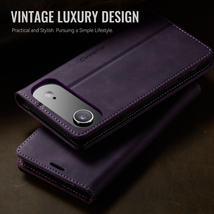 For iPhone Air CaseMe 033 Calf Leather Lining Microfibre RFID Blocking Phone Case