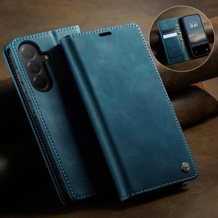 For Samsung Galaxy A36 5G CaseMe 033 Calf Leather Lining Microfibre RFID Blocking Phone Case