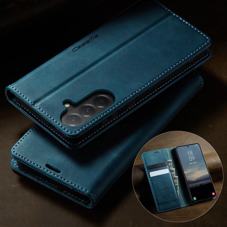 For Samsung Galaxy A36 5G CaseMe 033 Calf Leather Lining Microfibre RFID Blocking Phone Case
