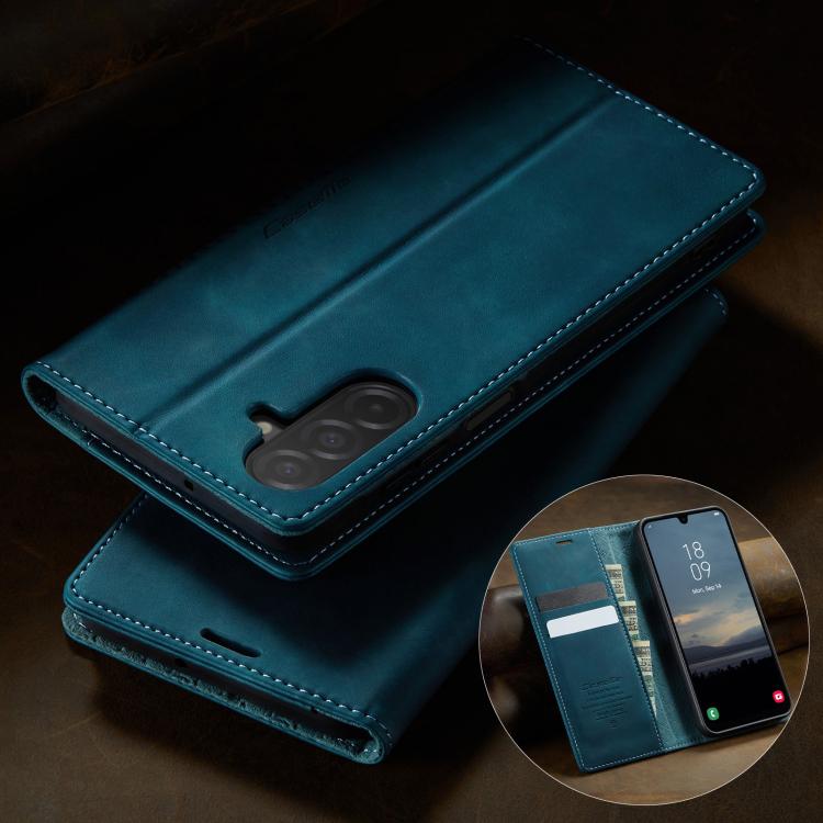 For Samsung Galaxy A26 CaseMe 033 Calf Leather Lining Microfibre RFID Blocking Phone Case
