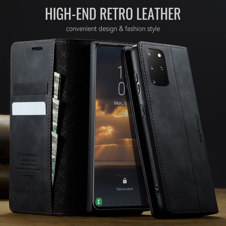 For Samsung Galaxy S20+ CaseMe 033 Calf Leather Lining Microfibre RFID Blocking Phone Case