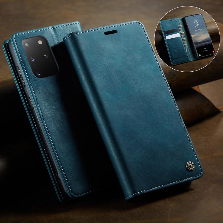 For Samsung Galaxy S20+ CaseMe 033 Calf Leather Lining Microfibre RFID Blocking Phone Case