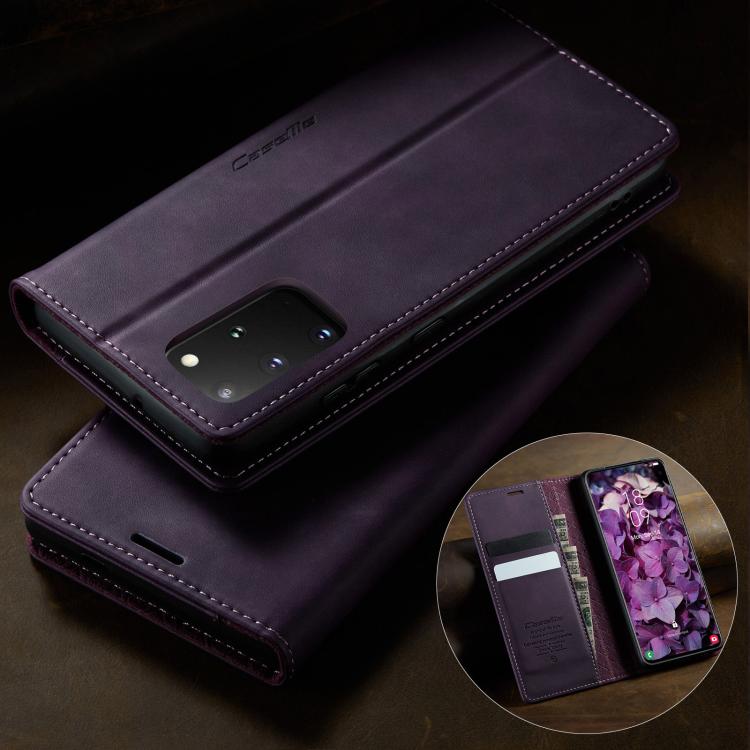 For Samsung Galaxy S20+ CaseMe 033 Calf Leather Lining Microfibre RFID Blocking Phone Case