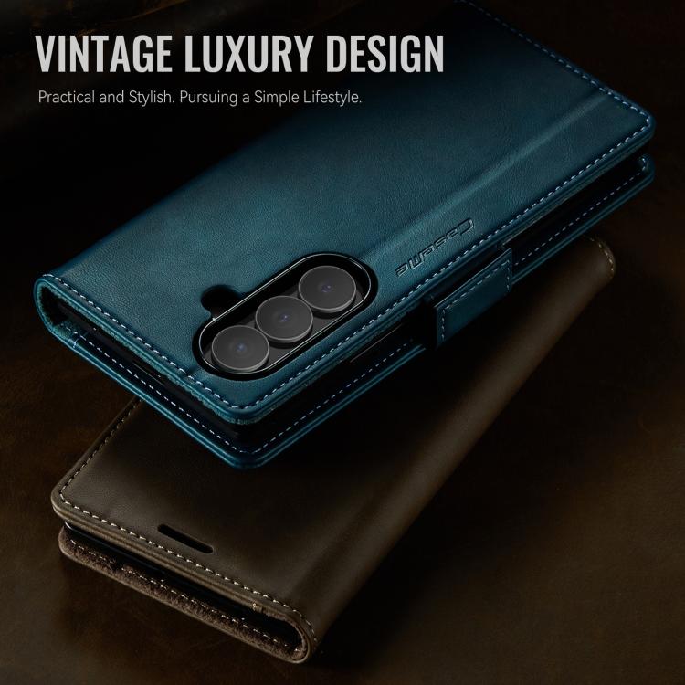 For Samsung Galaxy Z Fold7 5G CaseMe 033 Calf Leather Lining Microfibre RFID Blocking Phone Case