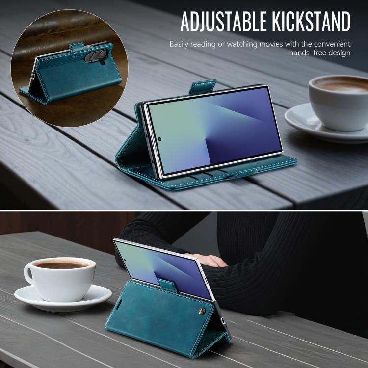 For Samsung Galaxy Z Fold7 5G CaseMe 033 Calf Leather Lining Microfibre RFID Blocking Phone Case