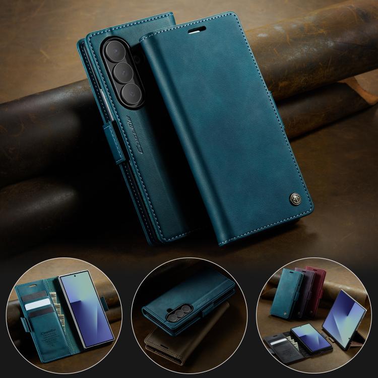 For Samsung Galaxy Z Fold7 5G CaseMe 033 Calf Leather Lining Microfibre RFID Blocking Phone Case