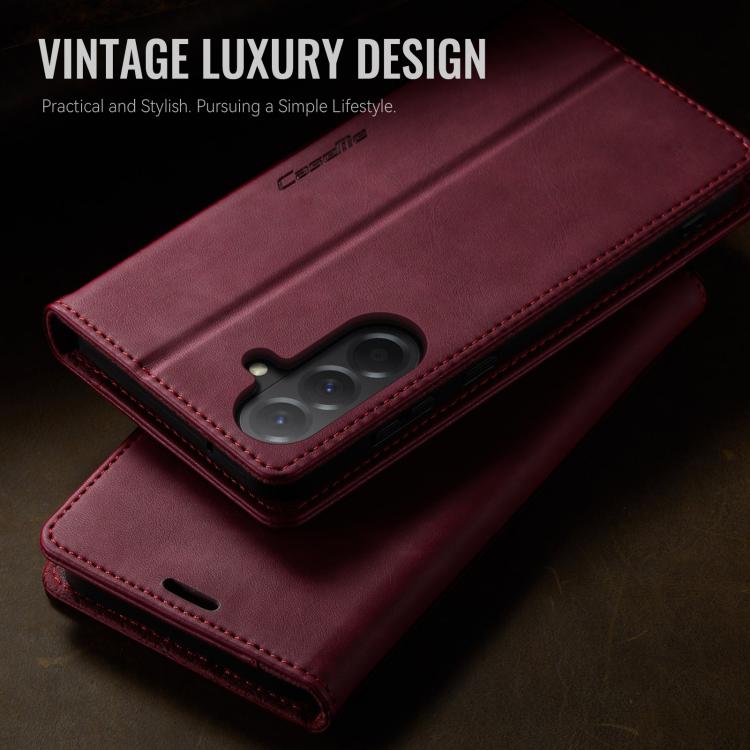 For Samsung Galaxy A17 CaseMe 033 Calf Leather Lining Microfibre RFID Blocking Phone Case