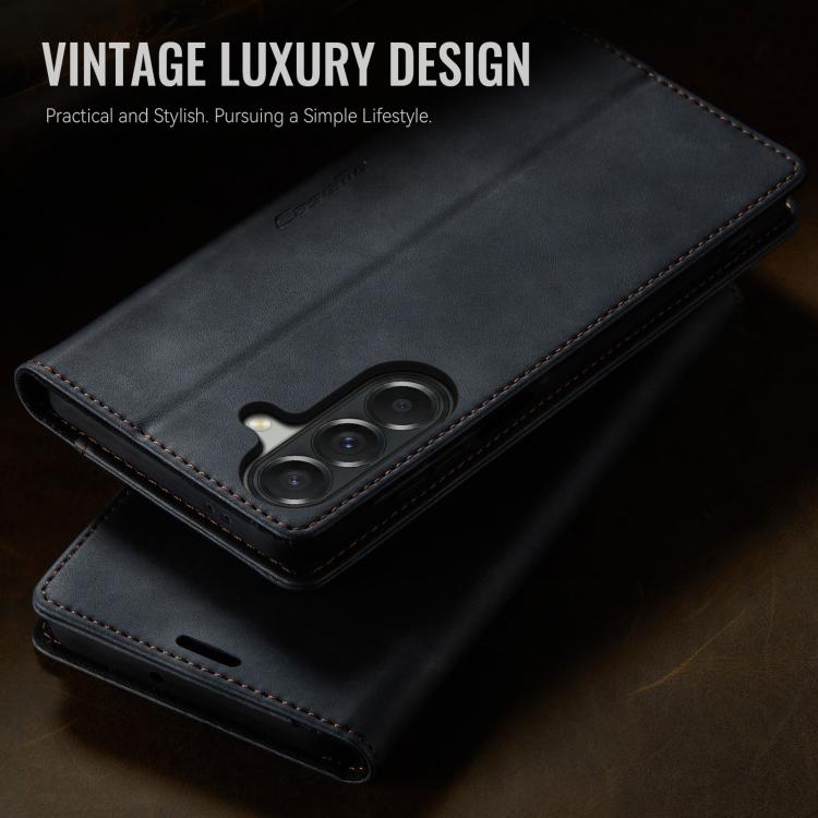 For Galaxy A37 5G CaseMe 033 Calf Leather Lining Microfibre RFID Blocking Phone Case