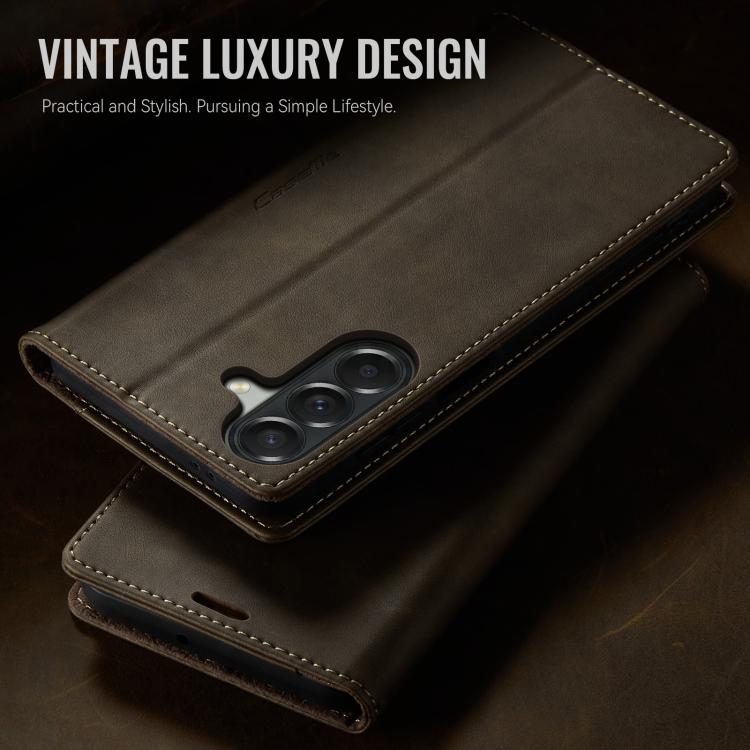 For Galaxy A37 5G CaseMe 033 Calf Leather Lining Microfibre RFID Blocking Phone Case