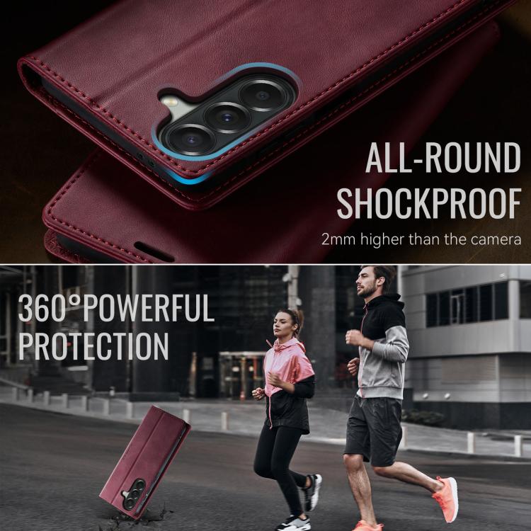 For Galaxy A37 5G CaseMe 033 Calf Leather Lining Microfibre RFID Blocking Phone Case