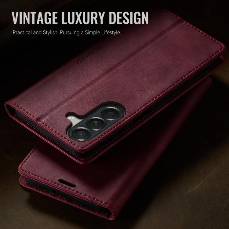 For Galaxy A37 5G CaseMe 033 Calf Leather Lining Microfibre RFID Blocking Phone Case