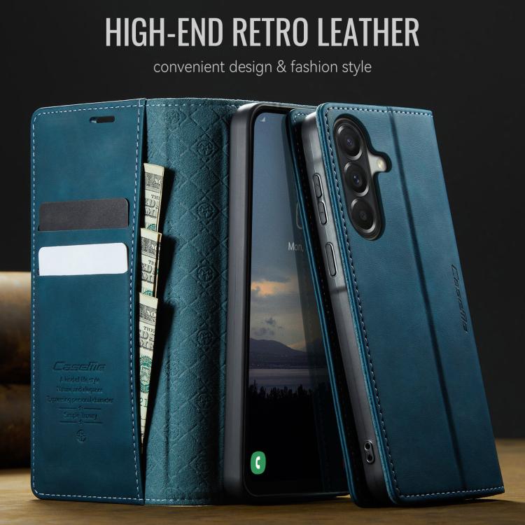 For Galaxy A37 5G CaseMe 033 Calf Leather Lining Microfibre RFID Blocking Phone Case