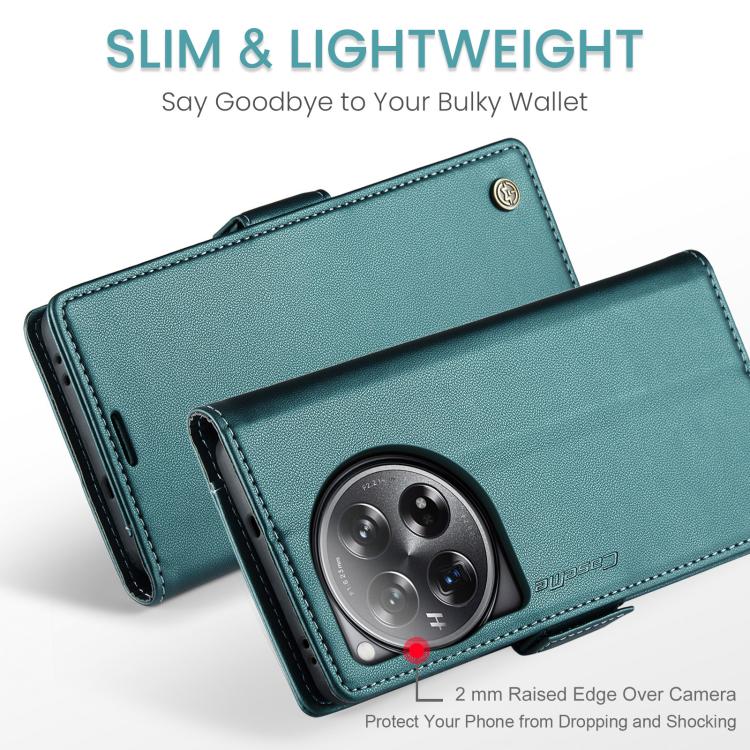 For OnePlus 12 CaseMe 023 Butterfly Buckle Litchi Texture RFID Anti-theft Leather Phone Case