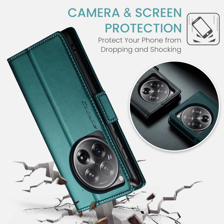 For OnePlus 12 CaseMe 023 Butterfly Buckle Litchi Texture RFID Anti-theft Leather Phone Case
