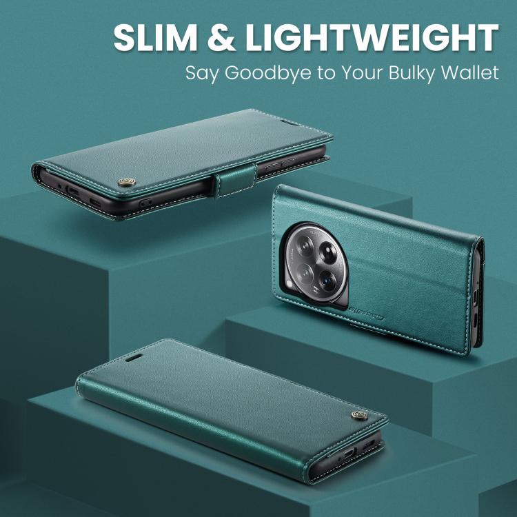 For OnePlus 12 CaseMe 023 Butterfly Buckle Litchi Texture RFID Anti-theft Leather Phone Case