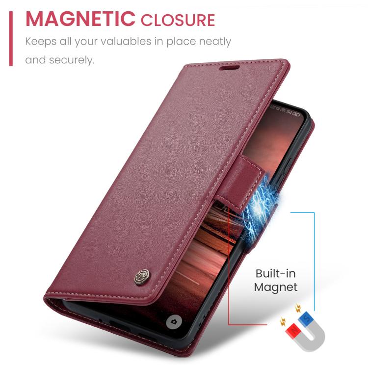 For OnePlus 12 CaseMe 023 Butterfly Buckle Litchi Texture RFID Anti-theft Leather Phone Case