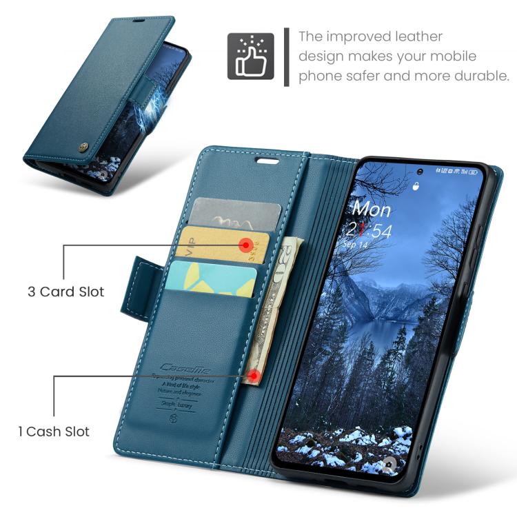 For OnePlus 12 CaseMe 023 Butterfly Buckle Litchi Texture RFID Anti-theft Leather Phone Case