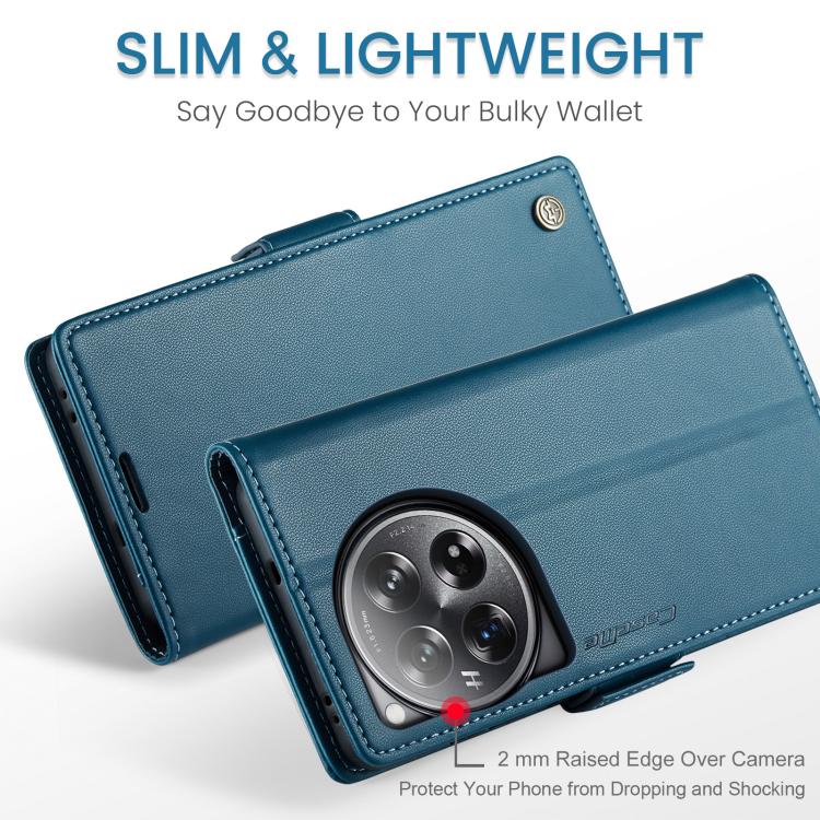 For OnePlus 12 CaseMe 023 Butterfly Buckle Litchi Texture RFID Anti-theft Leather Phone Case