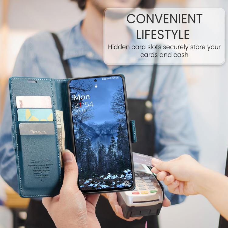 For OnePlus 12 CaseMe 023 Butterfly Buckle Litchi Texture RFID Anti-theft Leather Phone Case