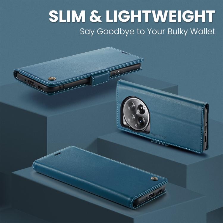 For OnePlus 12 CaseMe 023 Butterfly Buckle Litchi Texture RFID Anti-theft Leather Phone Case