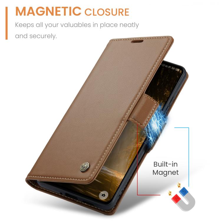 For OnePlus 12 CaseMe 023 Butterfly Buckle Litchi Texture RFID Anti-theft Leather Phone Case