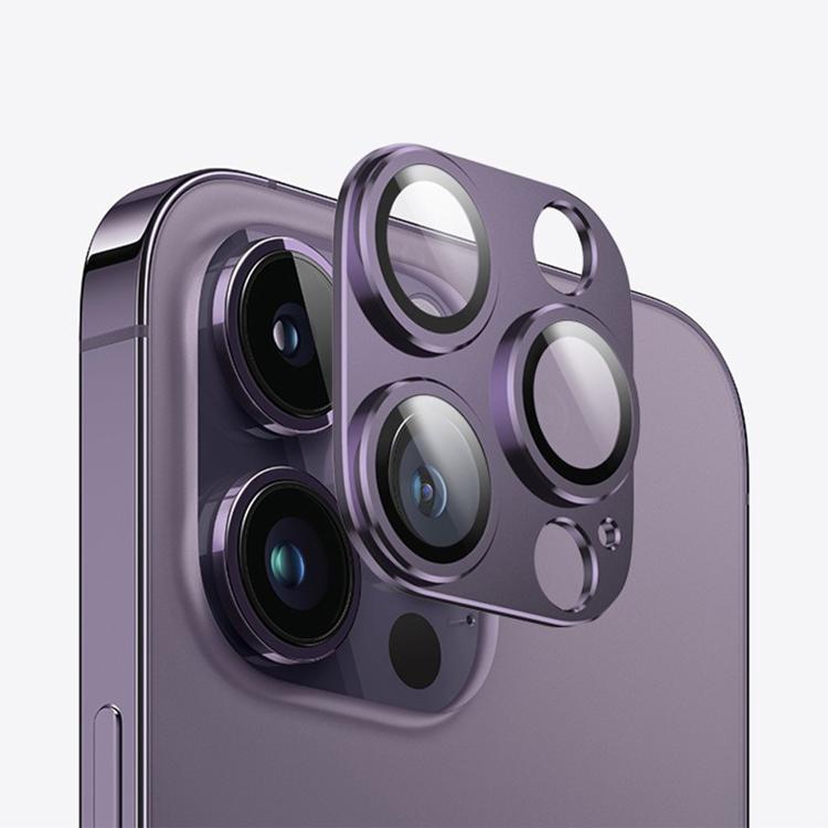 For iPhone 14 Pro Kalebol Armor Full-Coverage Metal Lens Ring Protector Film