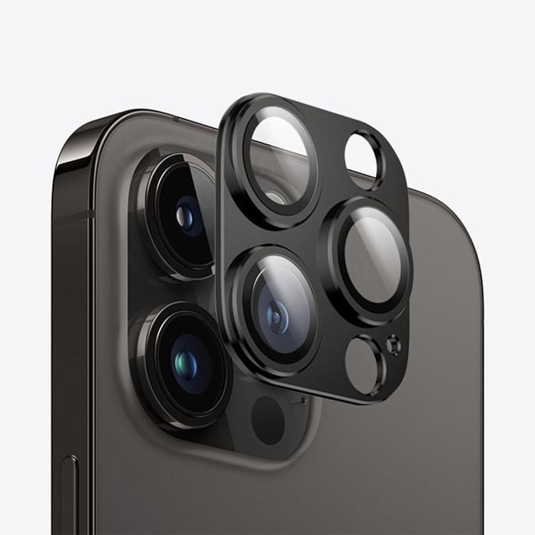For iPhone 14 Pro Max Kalebol Armor Full-Coverage Metal Lens Ring Protector Film