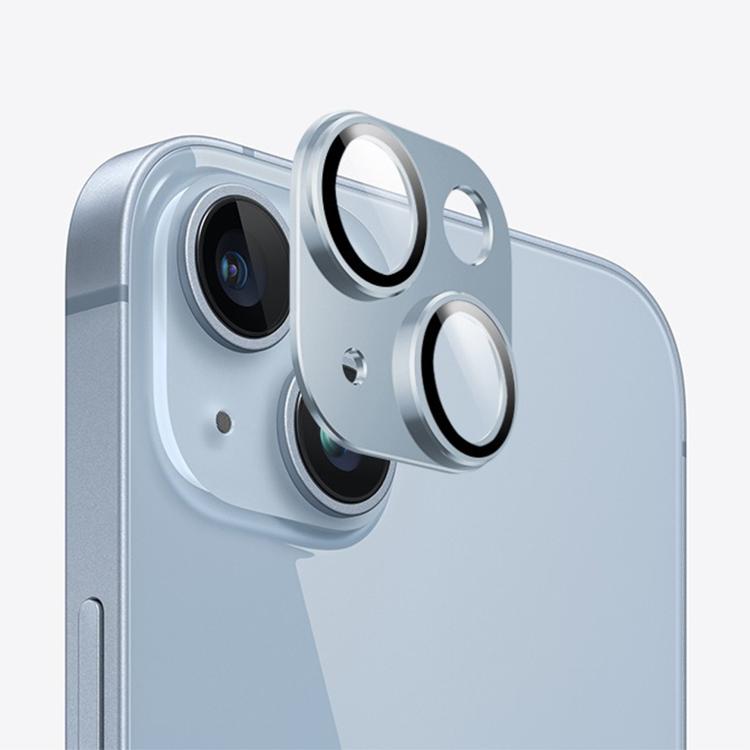 For iPhone 14 Plus Kalebol Armor Full-Coverage Metal Lens Ring Protector Film