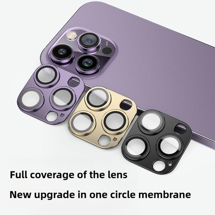 For iPhone 14 Kalebol Armor Full-Coverage Metal Lens Ring Protector Film