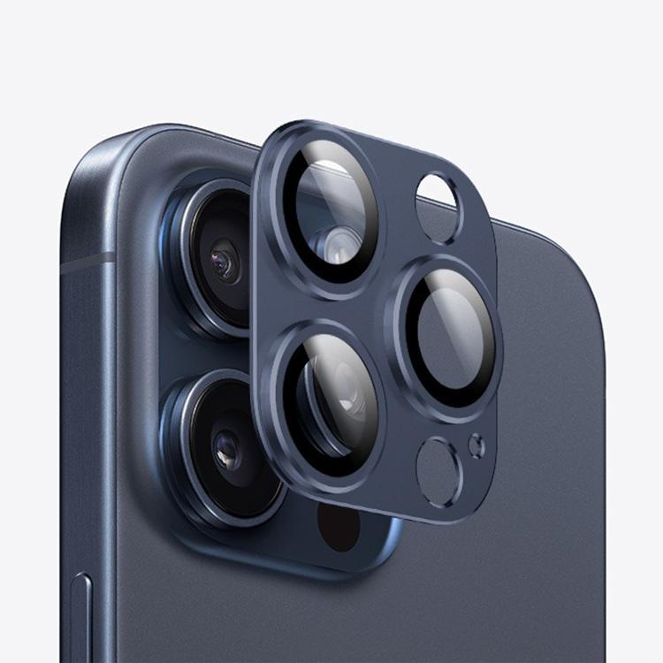 For iPhone 15 Pro Kalebol Armor Full-Coverage Metal Lens Ring Protector Film
