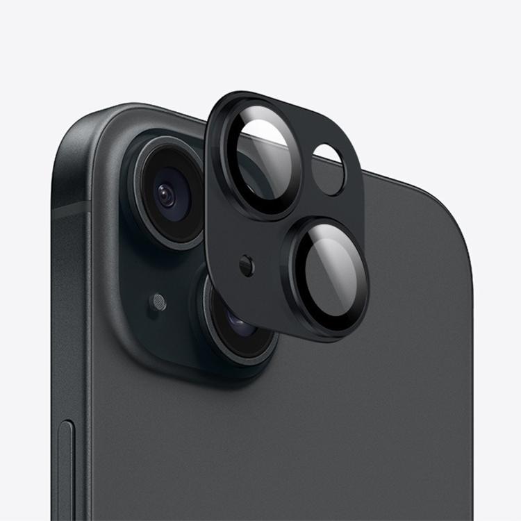 For iPhone 15 Kalebol Armor Full-Coverage Metal Lens Ring Protector Film