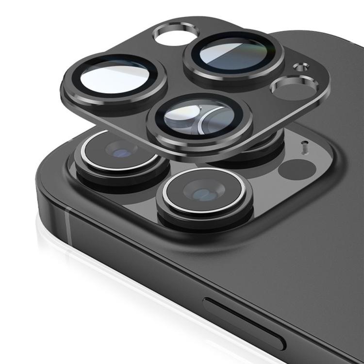 For iPhone 16 Pro Kalebol Armor Full-Coverage Metal Lens Ring Protector Film