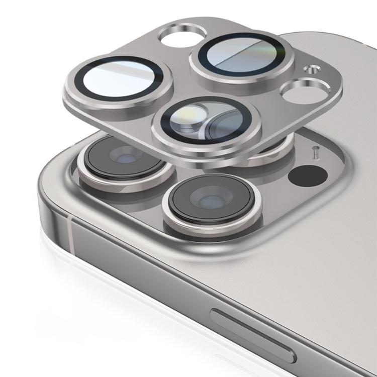 For iPhone 16 Pro Kalebol Armor Full-Coverage Metal Lens Ring Protector Film