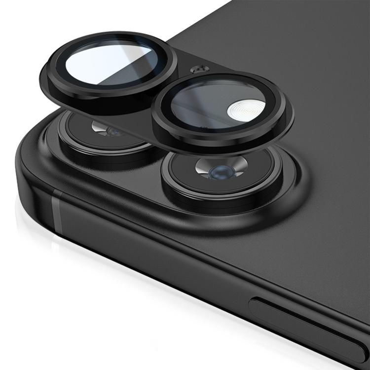 For iPhone 16 Plus Kalebol Armor Full-Coverage Metal Lens Ring Protector Film