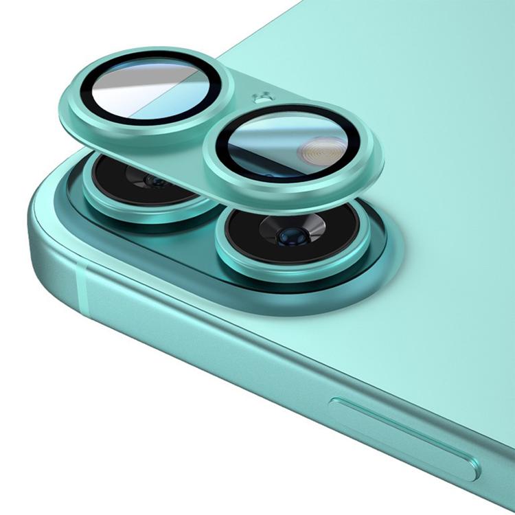 For iPhone 16 Plus Kalebol Armor Full-Coverage Metal Lens Ring Protector Film