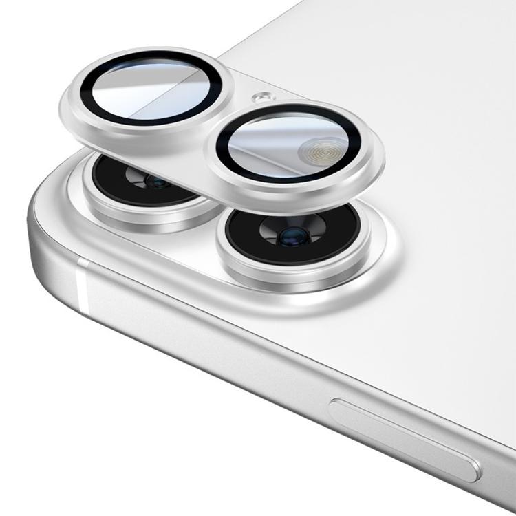 For iPhone 16 Plus Kalebol Armor Full-Coverage Metal Lens Ring Protector Film