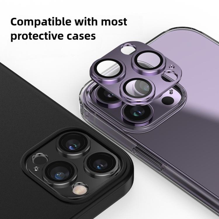 For iPhone 16 Plus Kalebol Armor Full-Coverage Metal Lens Ring Protector Film