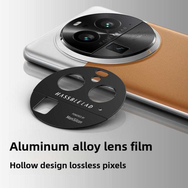 For OPPO Find X6 Pro Kalebol Black Metal Hollow Lens Protection Ring