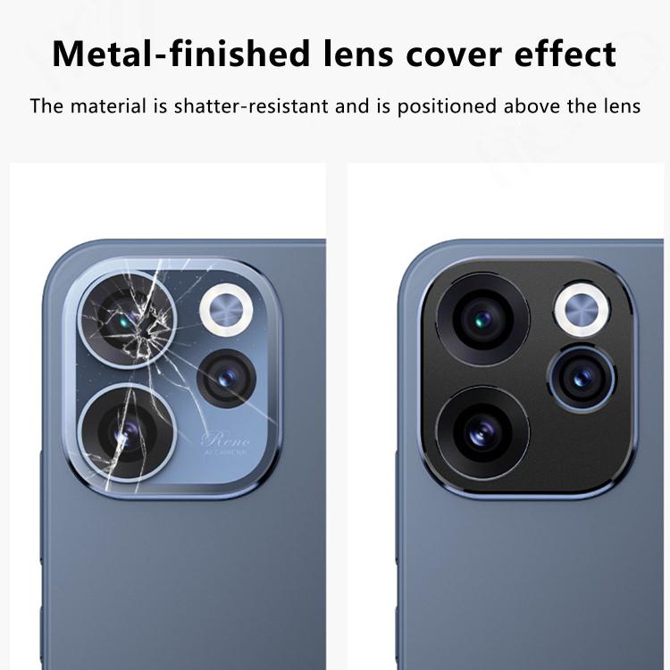 For OPPO Reno15 F / 15 FS Kalebol Black Metal Hollow Lens Protection Ring
